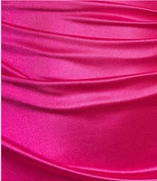 B. Darlin Sleeveless Satin X-Back Long Dress