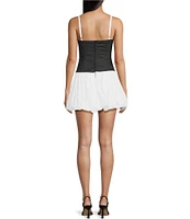 B. Darlin Sleeveless Spaghetti Strap Sweetheart Neck Bubble Dress