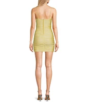 B. Darlin Sleeveless Spaghetti Strap Sweetheart Neck Bustier Dress