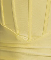 B. Darlin Sleeveless Spaghetti Strap Sweetheart Neck Bustier Dress