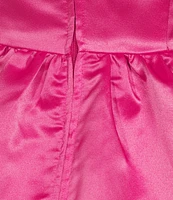 B. Darlin Square Neck Spaghetti Bow Strap Party Dress
