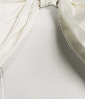 B. Darlin Strapless Fit & Flare Bow Trim Detail Dress