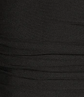 B. Darlin Sweetheart Neck Wide Strap Bustier Ruched Dress