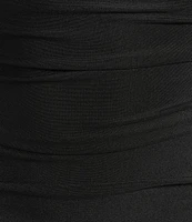 B. Darlin V-Neck Spaghetti Strap Open Back Shirred Dress