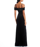 B. Darlin Velvet Mermaid Long Dress