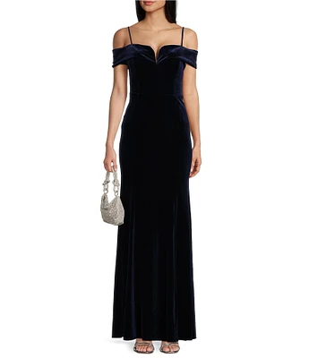 B. Darlin Velvet Mermaid Long Dress