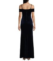 B. Darlin Velvet Mermaid Long Dress