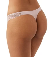 b.tempt'd by Wacoal Microfiber Lace Scalloped Minimal Coverage Thong