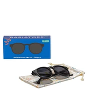 Babiators Baby/Little Girls Newborn-6+ Jet Black Keyhole Smoke Polarized Lens Sunglass