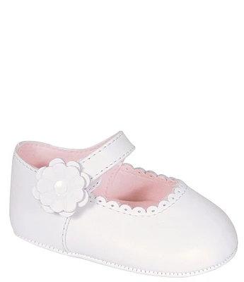 Baby Deer Girls' Emma Scalloped Mary Jane Crib Shoes (Infant)