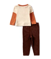 Baby Starters Baby Boys 12-24 Months Ready To Stirrup Trouble Western Theme Twofer T-Shirt & Solid Pant Set