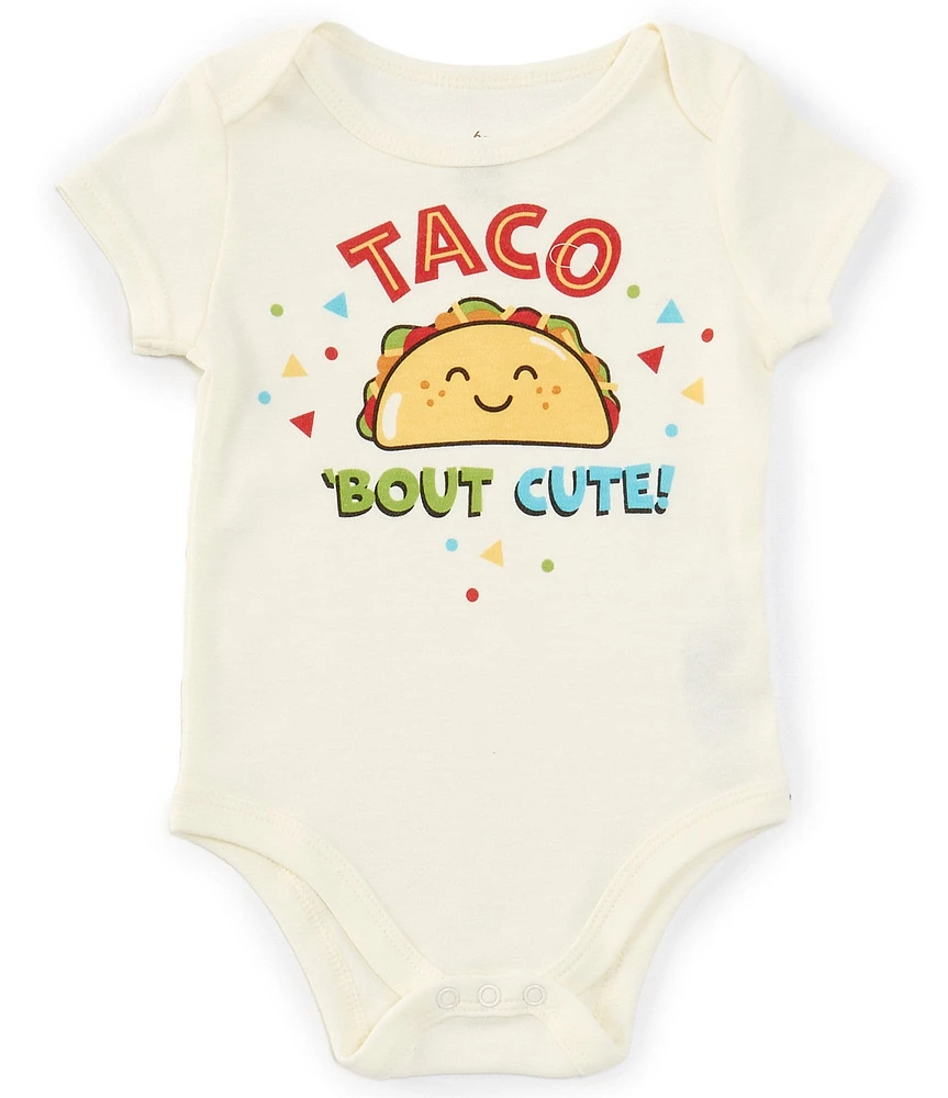 Baby Starters Baby Boys 3-12 Months Short Sleeve Taco Bout Cute Graphic Bodysuit