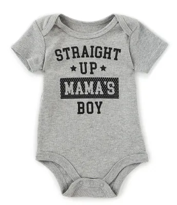 Baby Starters Boys Newborn-12 Months Straight Up Mama's Boy Bodysuit