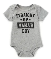 Baby Starters Boys Newborn-12 Months Straight Up Mama's Boy Bodysuit