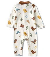 Baby Starters Baby Boys 3-24 Months Long-Sleeve Western Ranch Print Footie Coverall