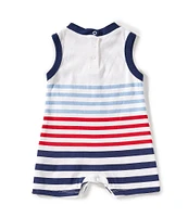 Baby Starters Baby Boys 3-24 Months Red White And Cool Sunsuit