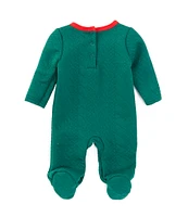 Baby Starters Baby Boys Newborn-9 Months Long-Sleeve My First Christmas Gingerbread Man Footie Coverall