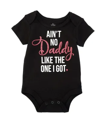 Baby Starters Girl 3-12 Months Short Sleeve Ain't No Daddy Like Mine Bodysuit