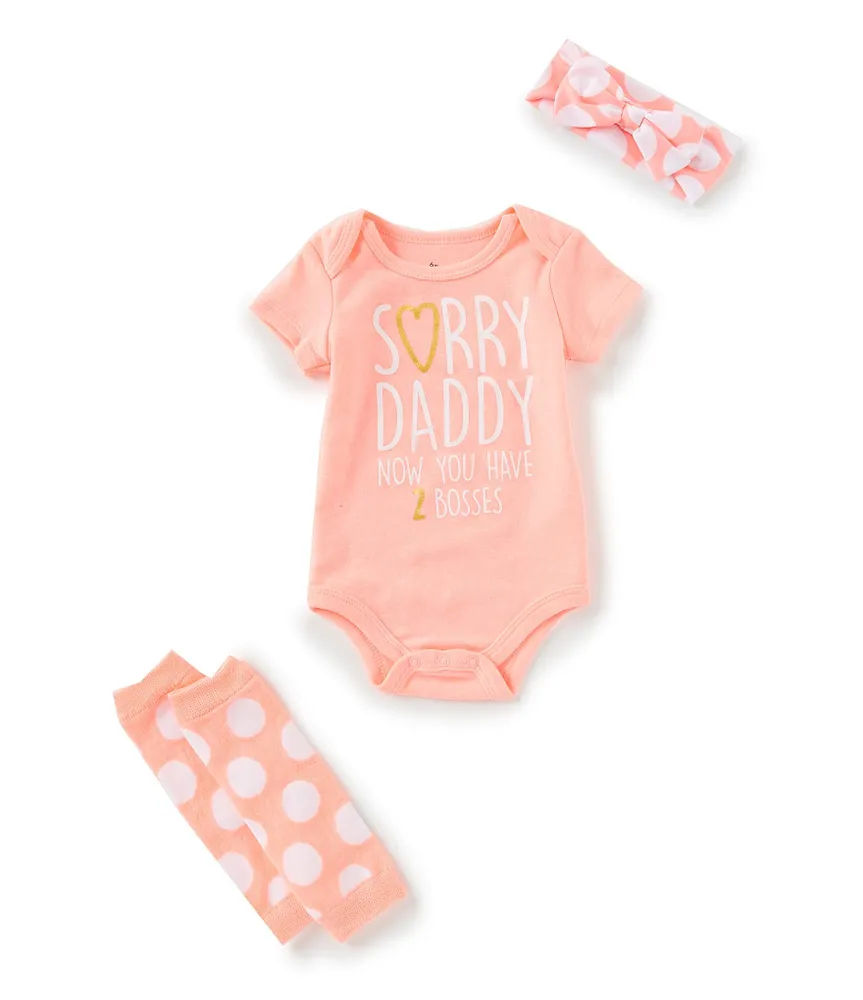 Baby Starters Girls Newborn-12 Months Boss 3-Piece Set