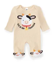 Baby Starters Baby Newborn-9 Months Farm Print Footed Coverall