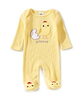 Baby Starters Baby Newborn-9 Months Just Hatched Chick Waffle-Knit Footie