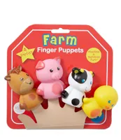 Baby Starters Farm Finger Puppets 4-Piece Set