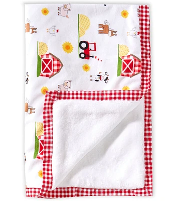 Baby Starters Farm Print Baby Blanket