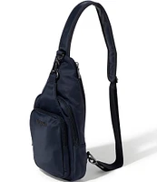 Baggallini Central Park Gunmetal Hardware Sling Bag