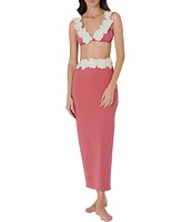 Bahia Maria Federica Flower Maxi Skirt Swim Cover Up