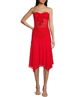 Bailey Rose Asymmetric Lace Knit Coordinating Skirt