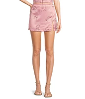 Bailey Rose Bow Print Coordinating Mini Skirt