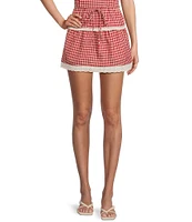Bailey Rose Gingham Coordinating Mini Skirt