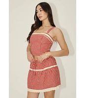 Bailey Rose Gingham Coordinating Mini Skirt