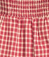 Bailey Rose Gingham Square Neck Midi Dress