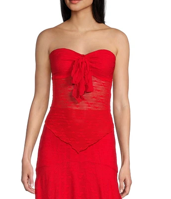 Bailey Rose Lace Knit Coordinating Tube Top