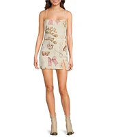 Bailey Rose Let's Rodeo Print Square Neck Mini Dress