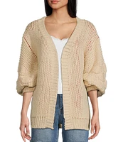 Bailey Rose Long Sleeve Oversized Lobster Cardigan