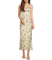 Bailey Rose Maxi Straight Green Chili Pepper Coordinating Skirt