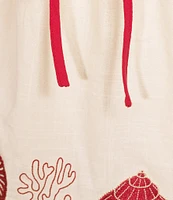 Bailey Rose Mini Seashell Print Coordinating Skort