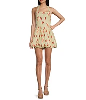 Bailey Rose Red Chili Pepper Halter Top Mini Dress
