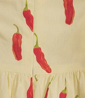 Bailey Rose Red Chili Pepper Halter Top Mini Dress