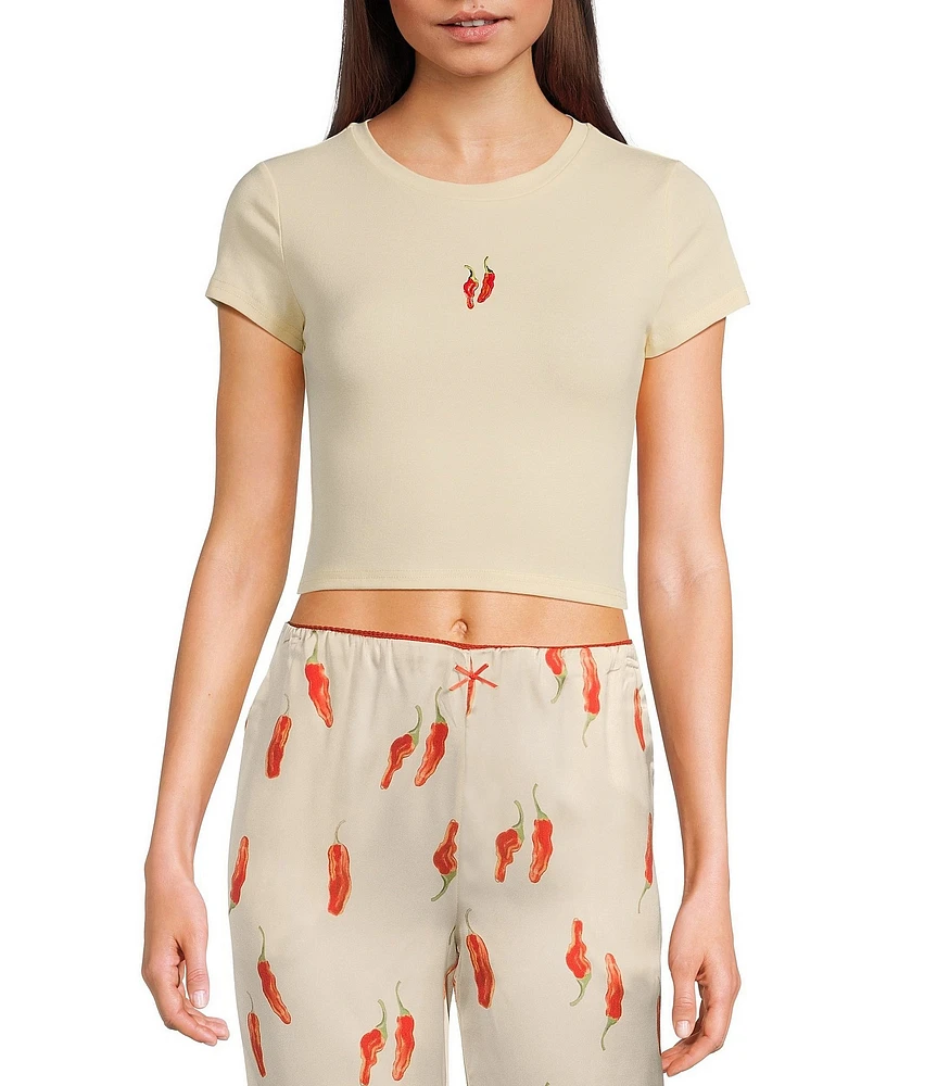 Bailey Rose Short Sleeve Red Chili Pepper Coordinating Baby T-Shirt