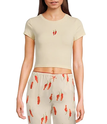 Bailey Rose Short Sleeve Red Chili Pepper Coordinating Baby T-Shirt