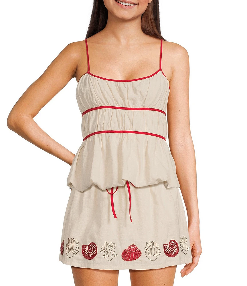 Bailey Rose Sleeveless Cinched Coordinating Top