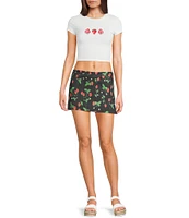 Bailey Rose Strawberry Micro Mini Skort