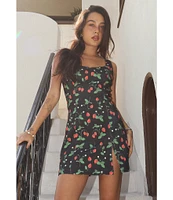 Bailey Rose Strawberry Printed Mini Dress