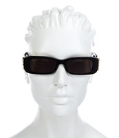 Balenciaga Unisex BB0096S 51mm Rectangle Sunglasses