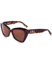 Balenciaga Women's BB0271S 56mm Butterfly Sunglasses