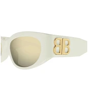 Balenciaga Women's Bossy 55mm Oval Sunglasses