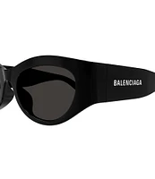 Balenciaga Women's Paper 54mm Oval Sunglasses